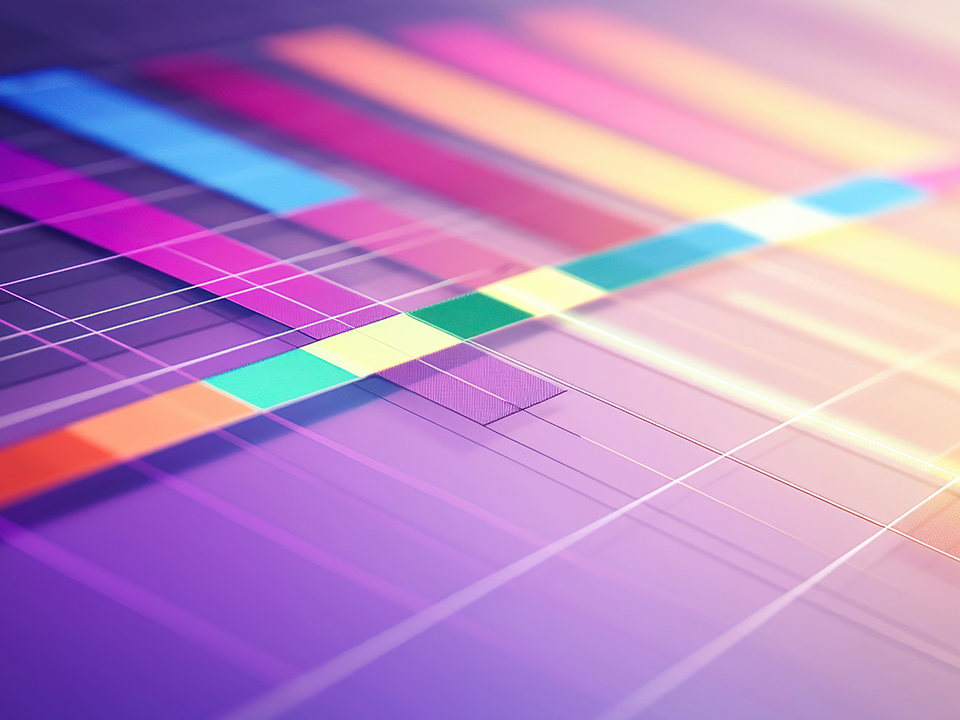 IPMA Planung mit bunten Streifen